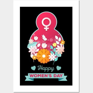 Happy Women's Day Cute 8TH March Posters and Art